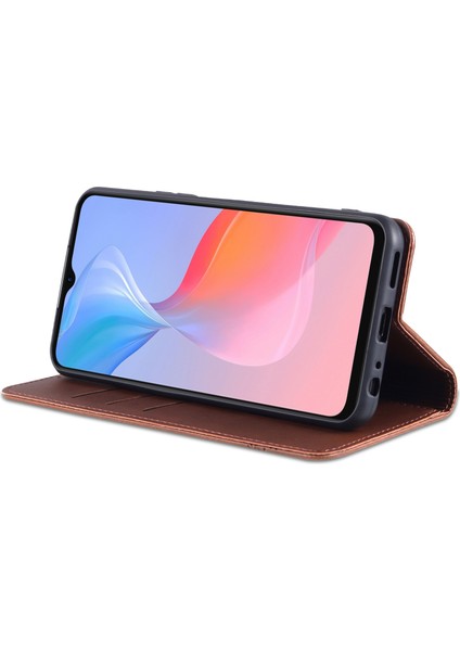 Vivo Y21/Y33S Tasarımı Manyetik Otomatik Kapanış Pu Deri Telefon Kılıfı (Yurt Dışından) indirimleri