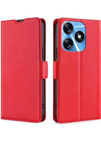 Tecno Spark 10 4g Kart Yuvası Pu Deri Telefon Kılıfı (Yurt Dışından)