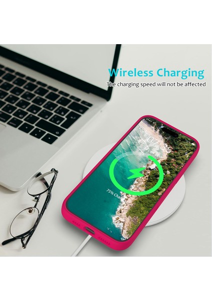 iPhone 16 Pro Max Anti-Drop Sıvı Silikon Yumuşak Astar Arka Telefon Kapağı (Yurt Dışından)