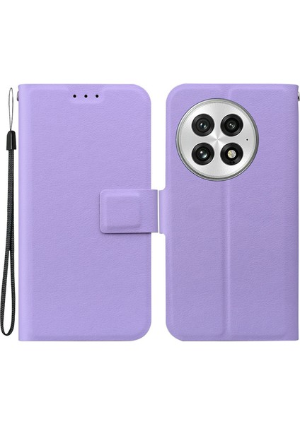 Oneplus 13 Pu Deri + Kart Yuvalı Tpu Telefon Kapağı (Yurt Dışından)