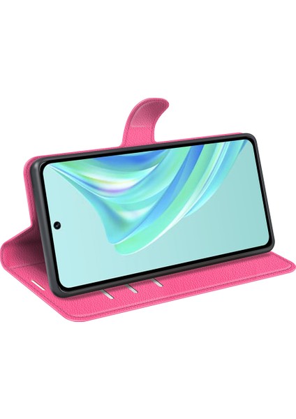 Infinix Hot 20I 4g Litchi Doku Cüzdan Çevirme Standı Pu Deri Telefon Kapağı Cep Telefonu Kılıfı (Yurt Dışından)
