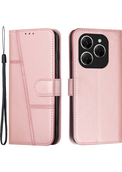 Tecno Spark 20 Pro Deri Kılıf Cüzdan Telefon Kapağı Manyetik Toka (Yurt Dışından)