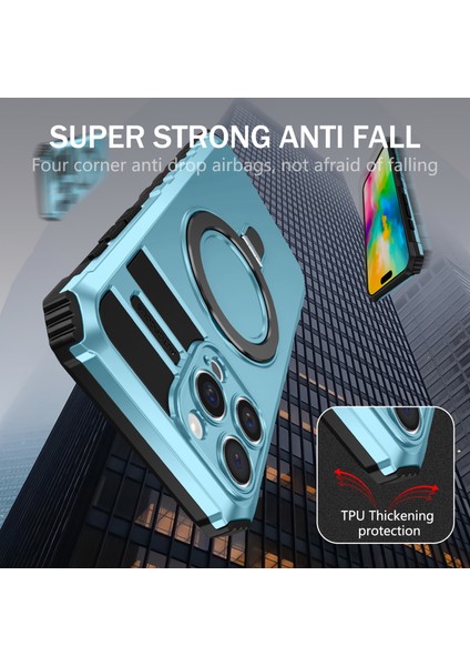 iPhone 16 Pro Pc+Tpu Telefon Kapak Halkası Destek Çubuğu Magsafe ile Uyumlu (Yurt Dışından) fırsatları
