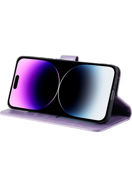 iPhone 16 Pro Max Pu Deri Cüzdan Telefon Kılıfı (Yurt Dışından)