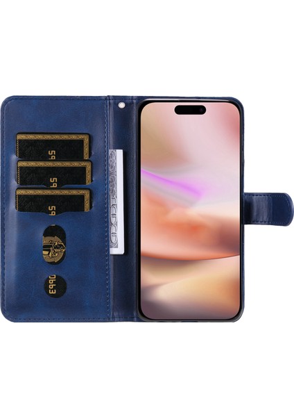 iPhone 16 Plus Pu Deri Kart Yuvaları Fermuarlı Cep Telefonu Kapağı (Yurt Dışından) modelleri