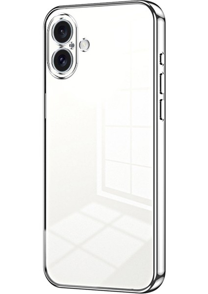 iPhone 16 Elektro Kaplama Çerçeve Yumuşak Tpu Telefon Kapağı (Yurt Dışından)