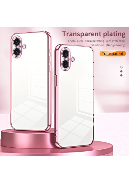 iPhone 16 Elektro Kaplama Çerçeve Yumuşak Tpu Telefon Kapağı (Yurt Dışından) fiyatları