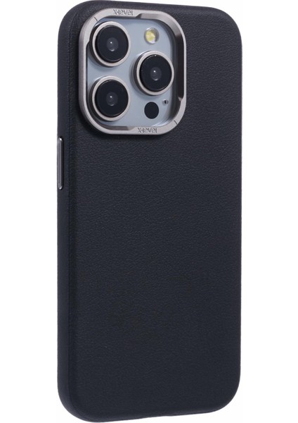 iPhone 16 Pro Pu Deri Sert Pc Arka Telefon Kapağı (Yurt Dışından)