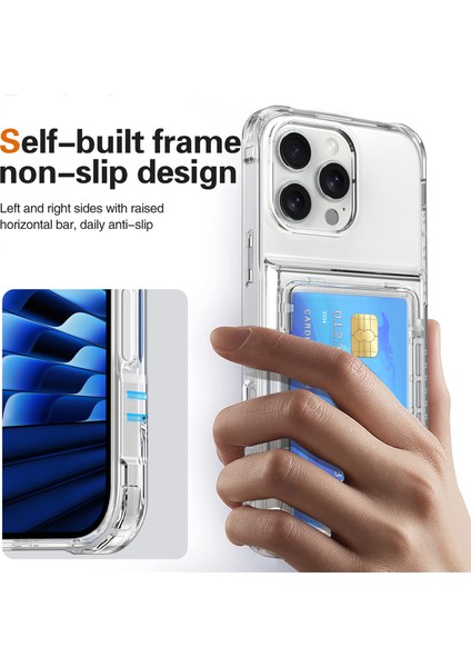 iPhone 16 Pro Max Pc+Tpu Telefon Kapak Kartı Tutucu Çubuğu (Yurt Dışından) indirimleri