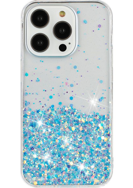 iPhone 16 Pro Max Sparkle Payetler Parlak Epoksi Tpu Telefon Kapağı (Yurt Dışından)