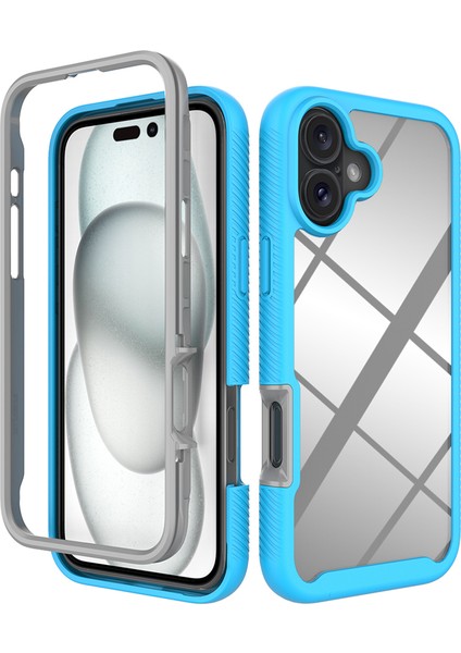 iPhone 16 Plus Düşme Önleyici Pc+Tpu Telefon Kılıfı (Yurt Dışından)