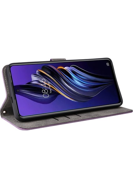 Tecno Pova 5 4g Standı Kabuk Cüzdan Telefon Kapağı Pu Deri Kılıf Askılı (Yurt Dışından) modelleri