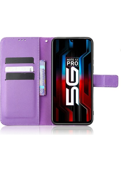Infinix Note 12 5g / Note 12 Pro 5g / X671 / X671B Doku Manyetik Stand Cüzdan Şok Geçirmez Telefon Kapağı Kayışlı (Yurt Dışından)