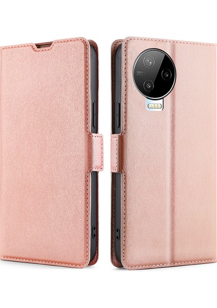 Infinix Note 12 Pro 4g / Note 12 (2023) 4g Pu Deri Dalda Damla Damalı Telefon Flip Kılıf Stand Kartı Yuvası Kapağı (Yurt Dışından)