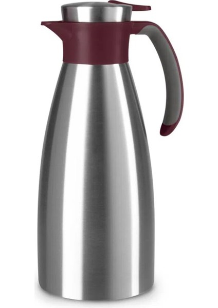 Soft Grip Termos - Gri / Bordo - 1,5 lt