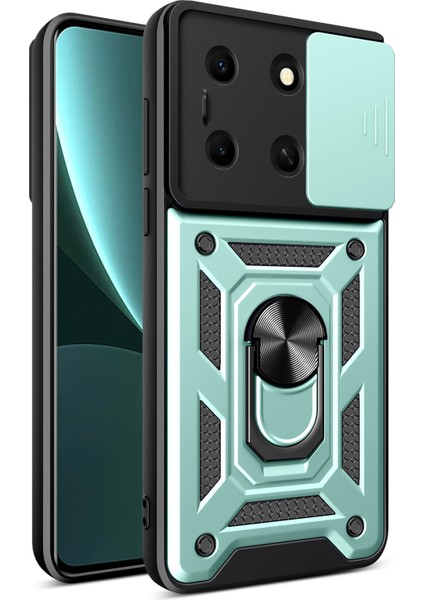 Infinix Note 30I 4g Kapak Pc+Tpu Slayt Lens Koruma Kickstand ile Telefon Kılıfı (Yurt Dışından)