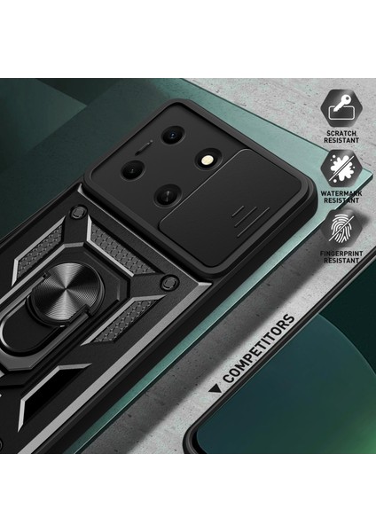 Infinix Note 30I 4g Kapak Pc+Tpu Slayt Lens Koruma Kickstand ile Telefon Kılıfı (Yurt Dışından) indirimleri