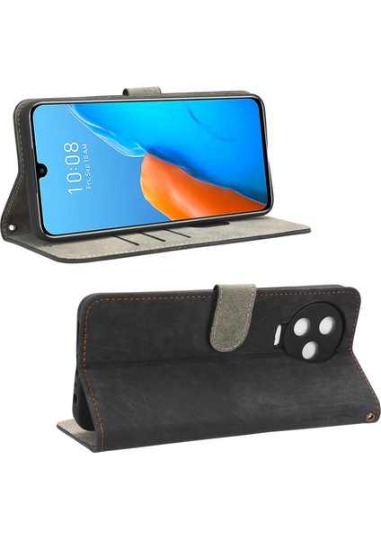 Infinix Note 12 Pro 4g X676B / Note 12 (2023) 4g X676C Bırak-Kötü Telefon Kasası Rfıd Engelleme Deri Cüzdan Stand Kapağı Kayış (Yurt Dışından)