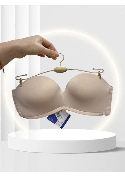 Nbb Straplez Kesim Içi Silikonlu Push-Up Balensiz Askısız Özel Günler Için Sütyen