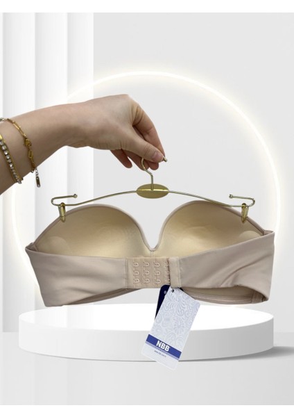 Nbb Straplez Kesim Içi Silikonlu Push-Up Balensiz Askısız Özel Günler Için Sütyen indirimleri