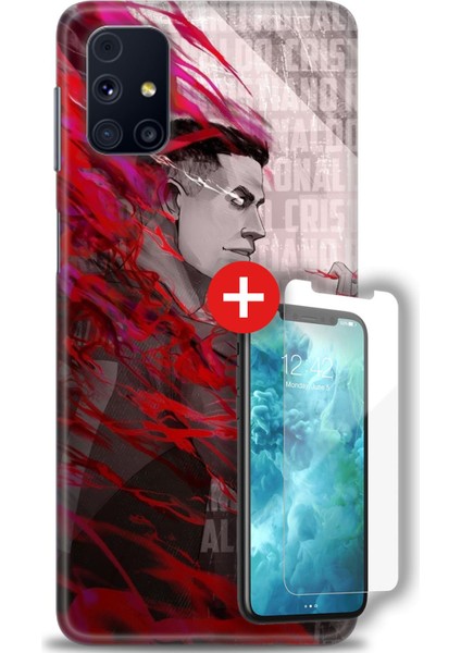 Samsung Galaxy M31S Hd Baskılı Kılıf + Mat Nano Ekran Koruyucu L (37)