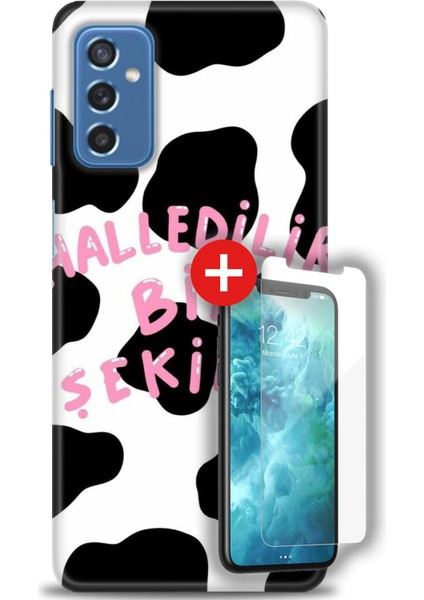 Samsung Galaxy M52 5g Hd Baskılı Kılıf + Mat Nano Ekran Koruyucu C (8)