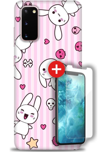 Samsung Galaxy S20 Hd Baskılı Kılıf + Mat Nano Ekran Koruyucu F (59)