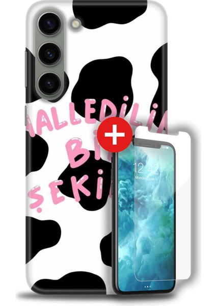 Samsung Galaxy S23 Plus Hd Baskılı Kılıf + Mat Nano Ekran Koruyucu C (8)