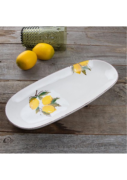 Kayık Tabak 36 cm Limon LMN-0006