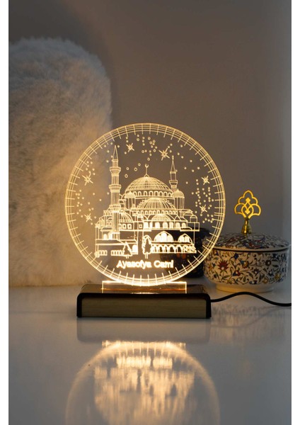 Şık ve Dekoratif Ayasofya Camii LED Aydınlatma