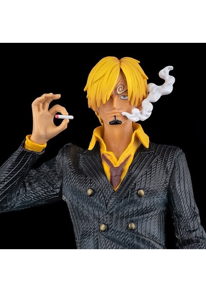Tek Parça Gk Fantasy Sanji Siyah ve Beyaz Çift Başlı Oyma Süper Anime Şekil Modeli Süsleme (Yurt Dışından)
