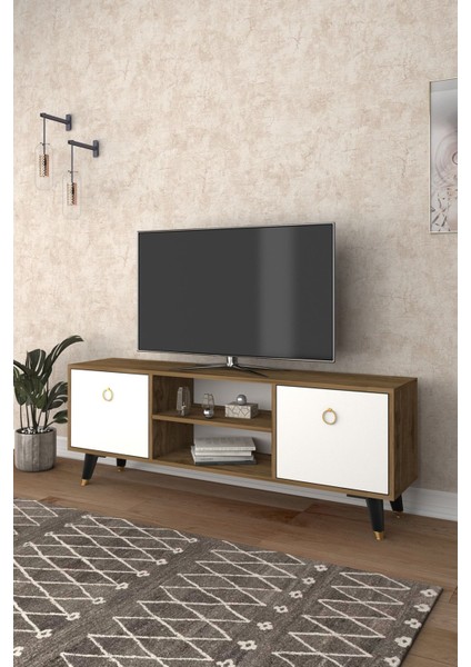 Mobilya 138 cm Tv Ünitesi Çam-Beyaz