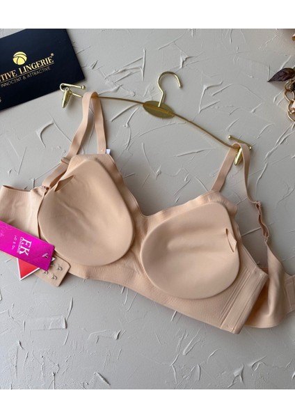 Carma Ithal Balensiz Dikişsiz Ice-Silk Yarı Push-Up Ince Askılı Sütyen