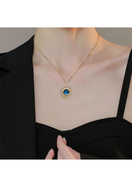 Gold Galaksi Kolye (Gökyüzü Orbı ve Yıldız Tasarımılı) fiyatları