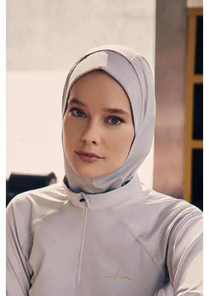 Active Tesettür Spor Antrenman Bonesi Act-27 Gri Renk