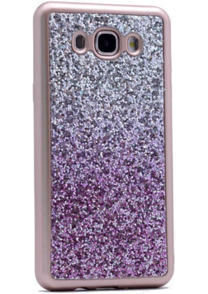 Galaxy J2 Prime / Grand Prime G530 Kılıf Renkli Simli Kırçıllı Silikon Kapak