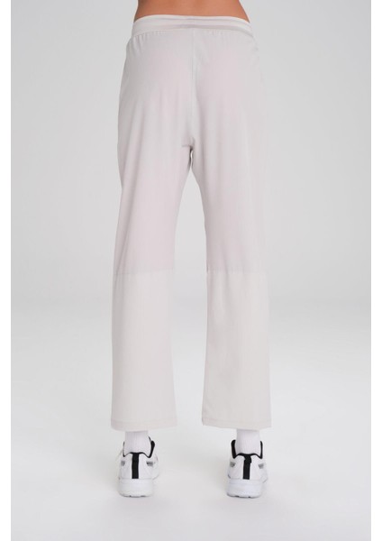 Active Çift Katmanlı Taytlı Boru Paça Ekru Spor Pantolonu Eşofman Altı Act-3