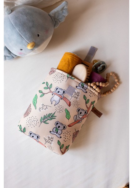 Anne Bebek Islak Kuru Kirli Temiz Organizer Çantası Koala Kıyafet Çamaşır Çok Amaçlı Alezli Çanta