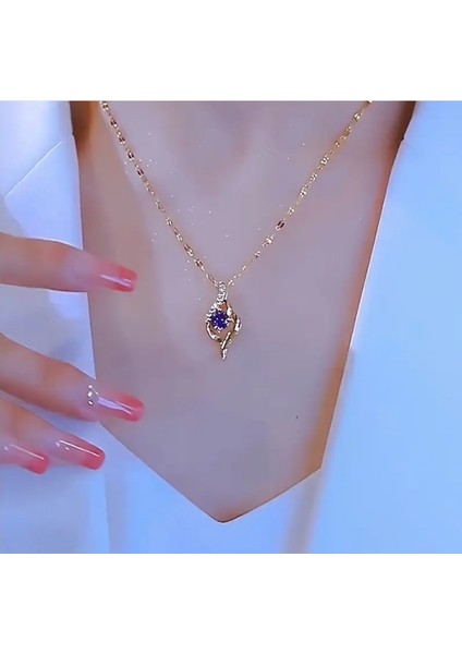 Gold Vintage Kolye (Sentetik Kubik Zirkonya Taşlı) indirimleri
