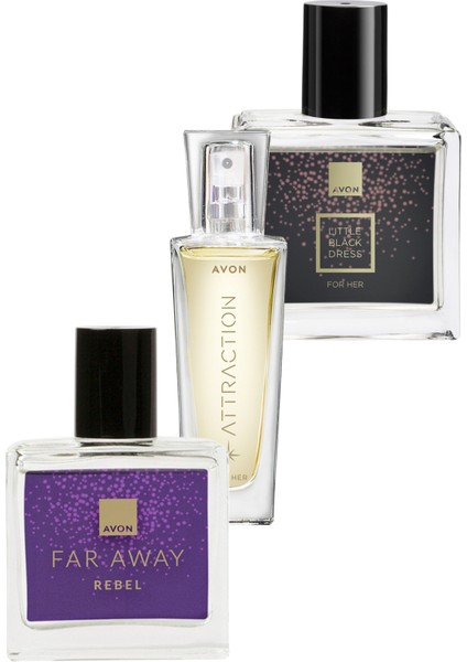 Far Away Rebel Attraction ve Little Black Dress Kadın Parfüm Paketi