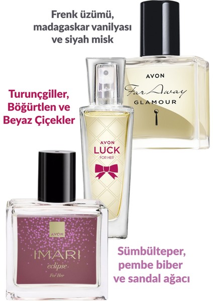 İmari Eclipse Far Away Glamour ve Luck Kadın Parfüm Paketi fiyatları