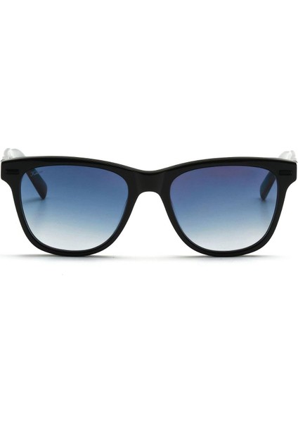 Venditore C1 54 Unisex Oval Siyah Kemik Güneş Gözlüğü