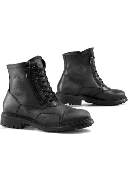 Aviator Motosiklet Botu Deri Siyah