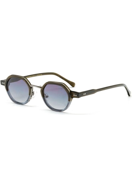 Scherzo C6 45 Unisex Geometrik Çok Renkli Kemik Güneş Gözlüğü