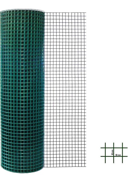 Puntalı Tel Pvc Kaplı Tel 12X12MM 100 cm 25MT