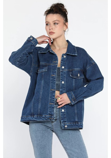 Oversize Kadın Jean Kot Ceket fiyatları