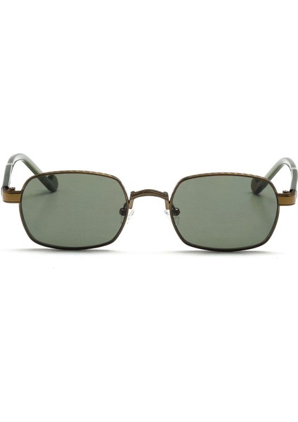 Java C4 52 Unisex Dikdörtgen Bronz Metal Güneş Gözlüğü fiyatları