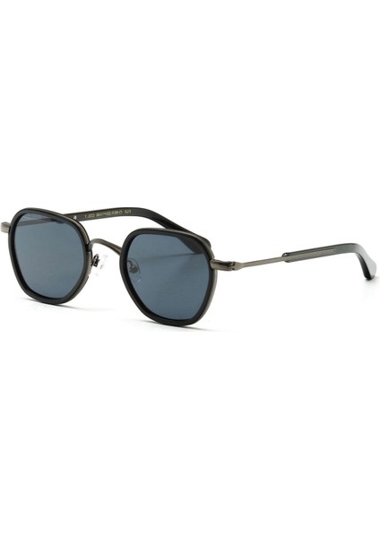 Fiji C1 49 Unisex Kare Füme Metal Güneş Gözlüğü