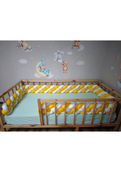 620 cm Örgü Korumalık Sarı-Beyaz 4'lü Örgü Yatak Kenar Koruma fiyatları