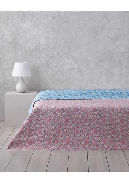 Floral Twilight King Size Çok Amaçlı Örtü 240 x 220 cm Mavi fiyatları